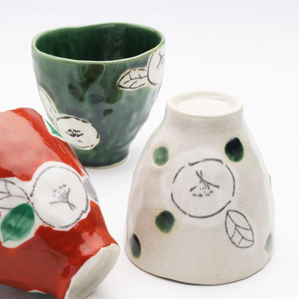 （３Ｐセット）瀬戸焼　志野椿　湯呑／２種類 | ブランド登録なし | 14