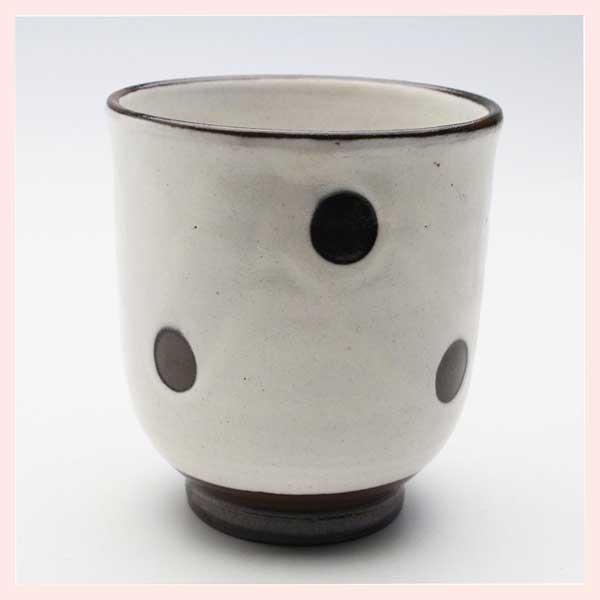 （３Ｐセット）美濃焼　粉引水玉　湯呑／２種類 | ブランド登録なし | 01