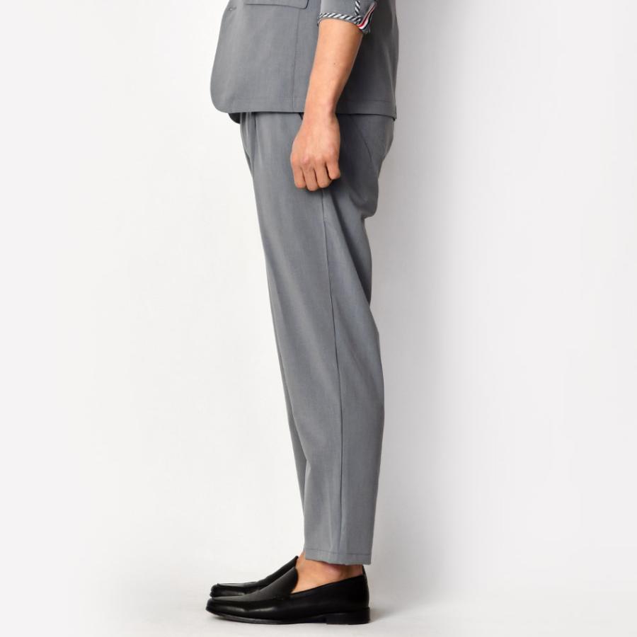 スラックス メンズ ワイドパンツ タックパンツ テーパードパンツ セットアップ(別売) 春夏秋冬 黒 サックスブルー グレー ブラック M L XL | EVOLUTION | 12