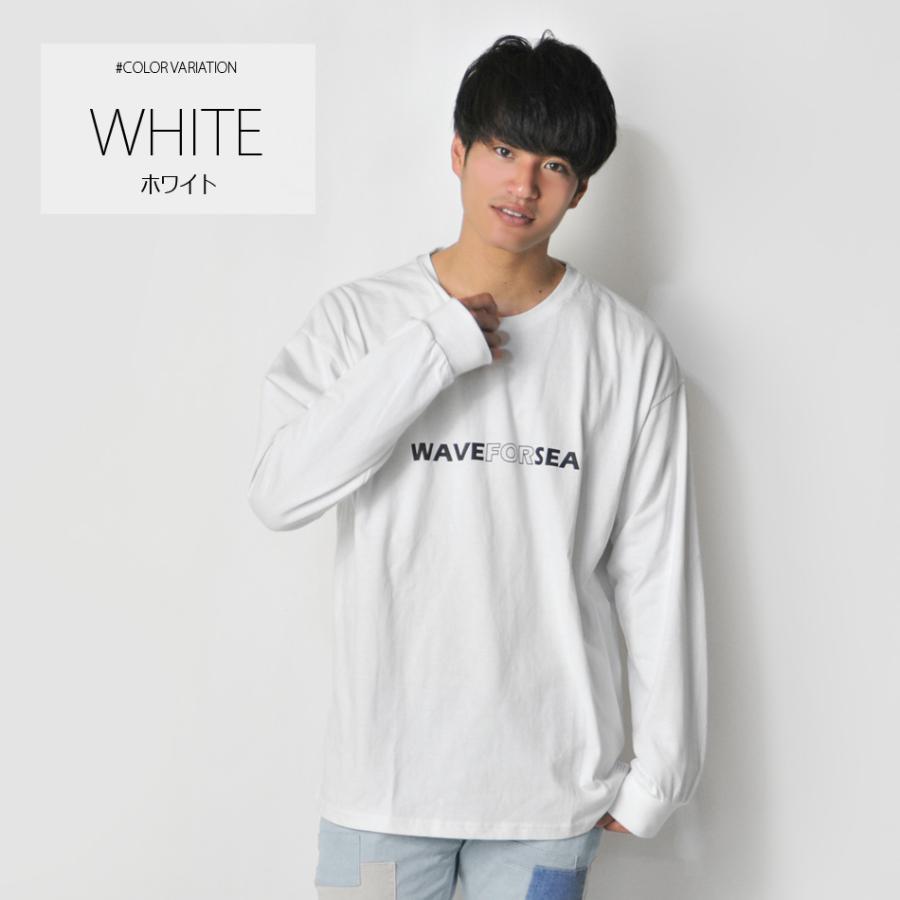 出群 ビッグTシャツ ロンT メンズ プリント ホワイト 韓国ファッション 春秋冬 ビッグシルエット サーフ XL ベージュ L ブラック 白 黒 M 長袖tシャツ ストリート トップス 長袖 Tシャツ プリント L ストリート 韓国 白 ホワイト ビッグシルエット