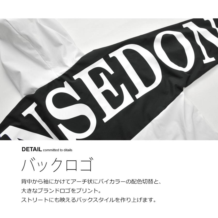 マウンテンパーカー メンズ ストリート  韓国 モード アウトドア 春秋冬 プリント ホワイト ベージュ 白 M L エボリューション evolution | EVOLUTION | 04