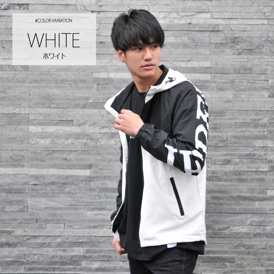 マウンテンパーカー メンズ ストリート  韓国 モード アウトドア 春秋冬 プリント ホワイト ベージュ 白 M L エボリューション evolution | EVOLUTION | 05