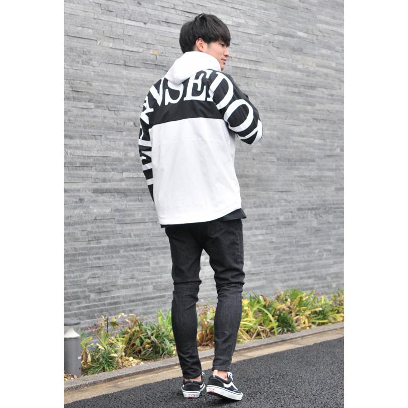 マウンテンパーカー メンズ ストリート  韓国 モード アウトドア 春秋冬 プリント ホワイト ベージュ 白 M L エボリューション evolution | EVOLUTION | 06