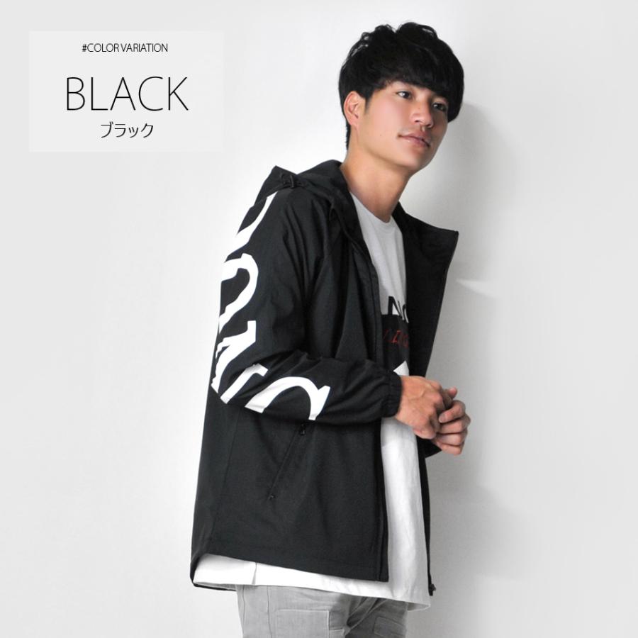 マウンテンパーカー メンズ ストリート  韓国 モード アウトドア 春秋冬 プリント ホワイト ベージュ 白 M L エボリューション evolution | EVOLUTION | 09