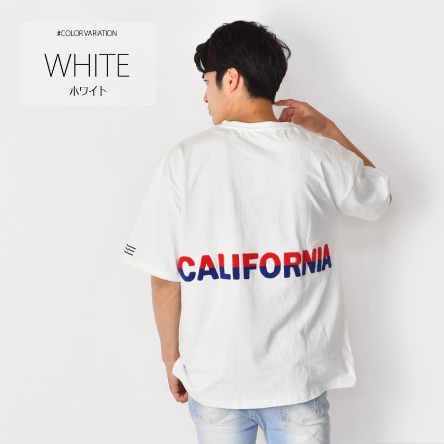 ビッグシルエット Tシャツ メンズ 半袖 大きいサイズ 春夏秋 韓国 ストリート サーフ BITTER ビター サガラ刺繍 ロゴ ホワイト ベージュ ブラック 白 黒 M L XL | EVOLUTION | 05