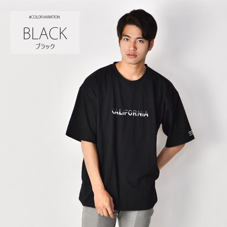 ビッグシルエット Tシャツ メンズ 半袖 大きいサイズ 春夏秋 韓国 ストリート サーフ BITTER ビター サガラ刺繍 ロゴ ホワイト ベージュ ブラック 白 黒 M L XL | EVOLUTION | 09