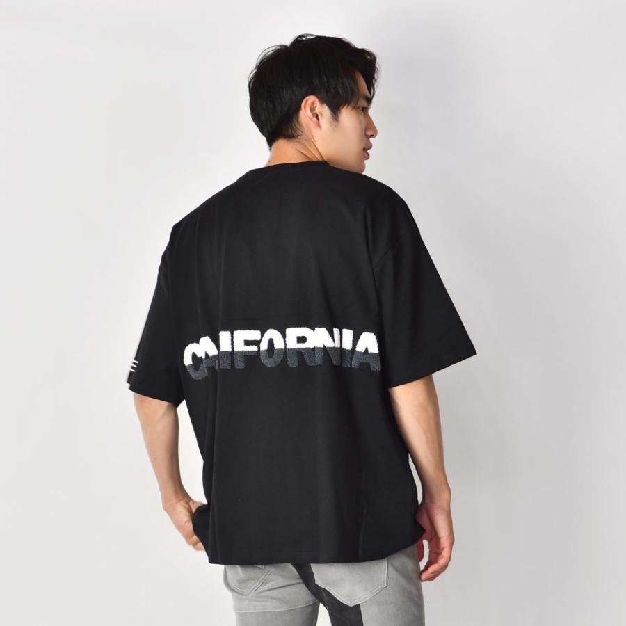 ビッグシルエット Tシャツ メンズ 半袖 大きいサイズ 春夏秋 韓国 ストリート サーフ BITTER ビター サガラ刺繍 ロゴ ホワイト ベージュ ブラック 白 黒 M L XL | EVOLUTION | 12