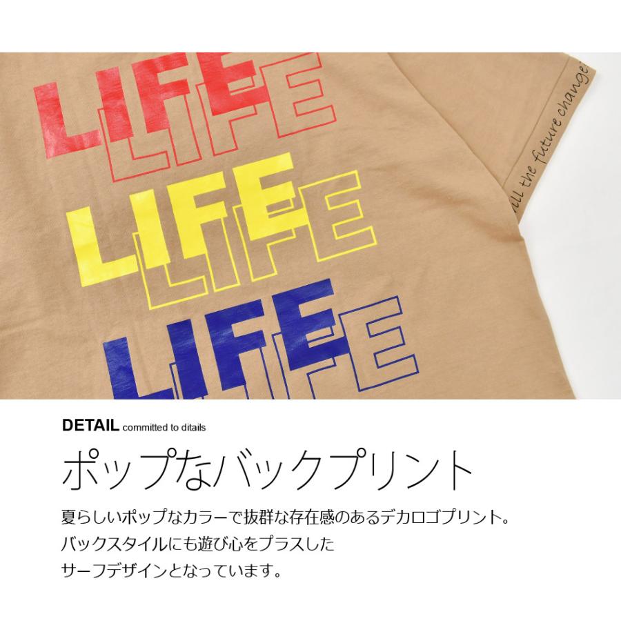 ビッグシルエット Tシャツ メンズ 半袖 大きいサイズ 韓国 ストリート サーフ BITTER ビター ロゴ バックプリント ホワイト ベージュ ブラック 白 黒 M L XL | EVOLUTION | 04