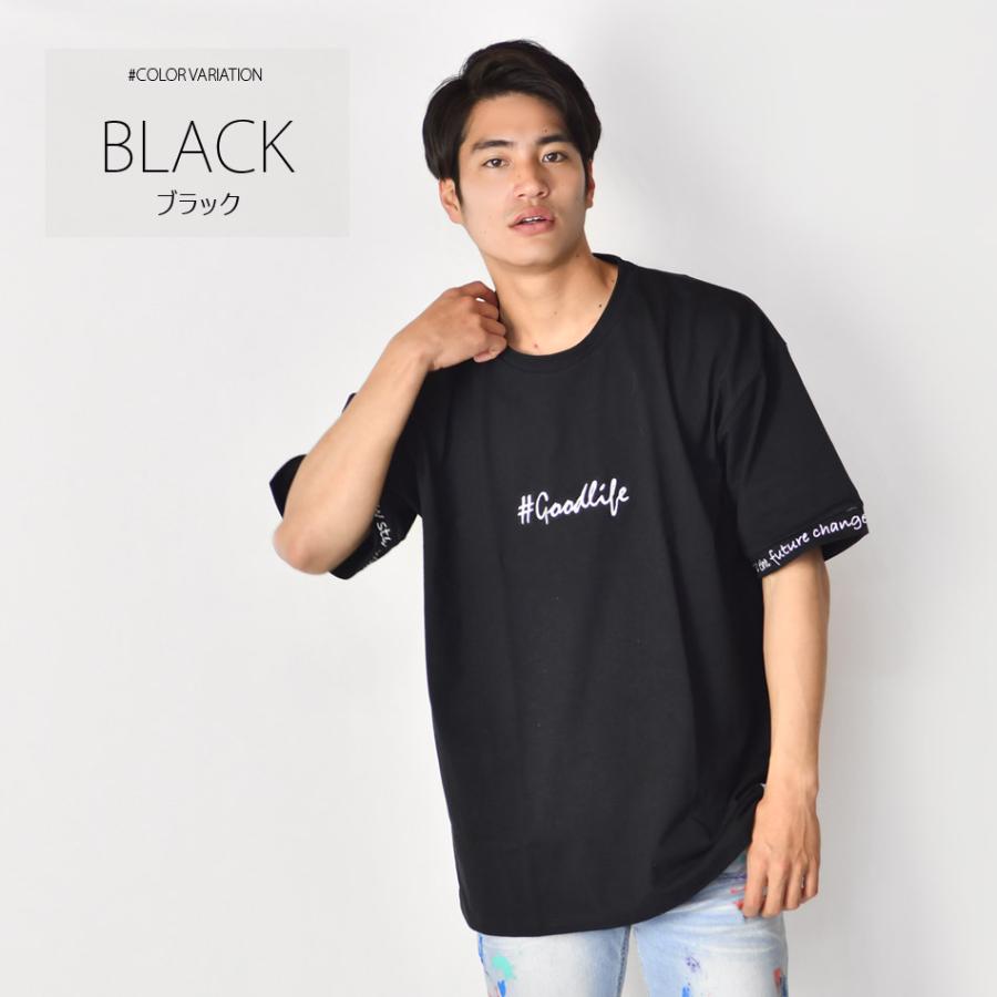 ビッグシルエット Tシャツ メンズ 半袖 大きいサイズ 韓国 ストリート サーフ BITTER ビター ロゴ バックプリント ホワイト ベージュ ブラック 白 黒 M L XL | EVOLUTION | 09