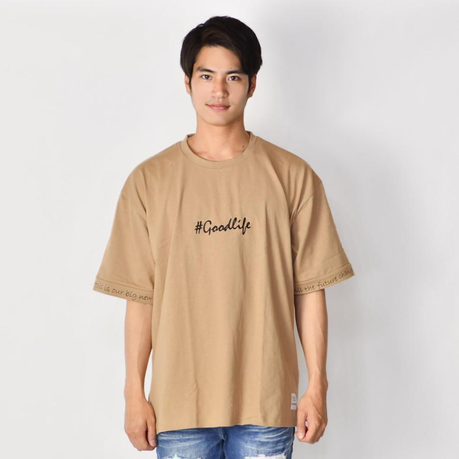ビッグシルエット Tシャツ メンズ 半袖 大きいサイズ 韓国 ストリート サーフ BITTER ビター ロゴ バックプリント ホワイト ベージュ ブラック 白 黒 M L XL | EVOLUTION | 11