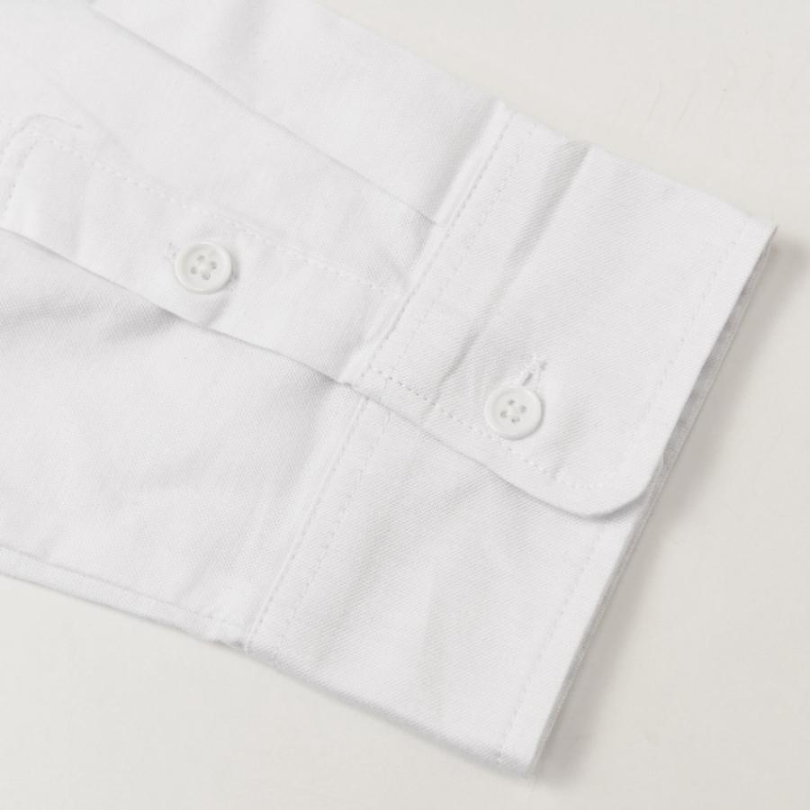 イタリアンカラーシャツ メンズ 長袖 トリコロール 春夏秋冬 綺麗め 細め タイト BITTER ビター サーフ お兄 オラオラ ロゴ 白 黒 ホワイト ブラック M L XL | EVOLUTION | 12