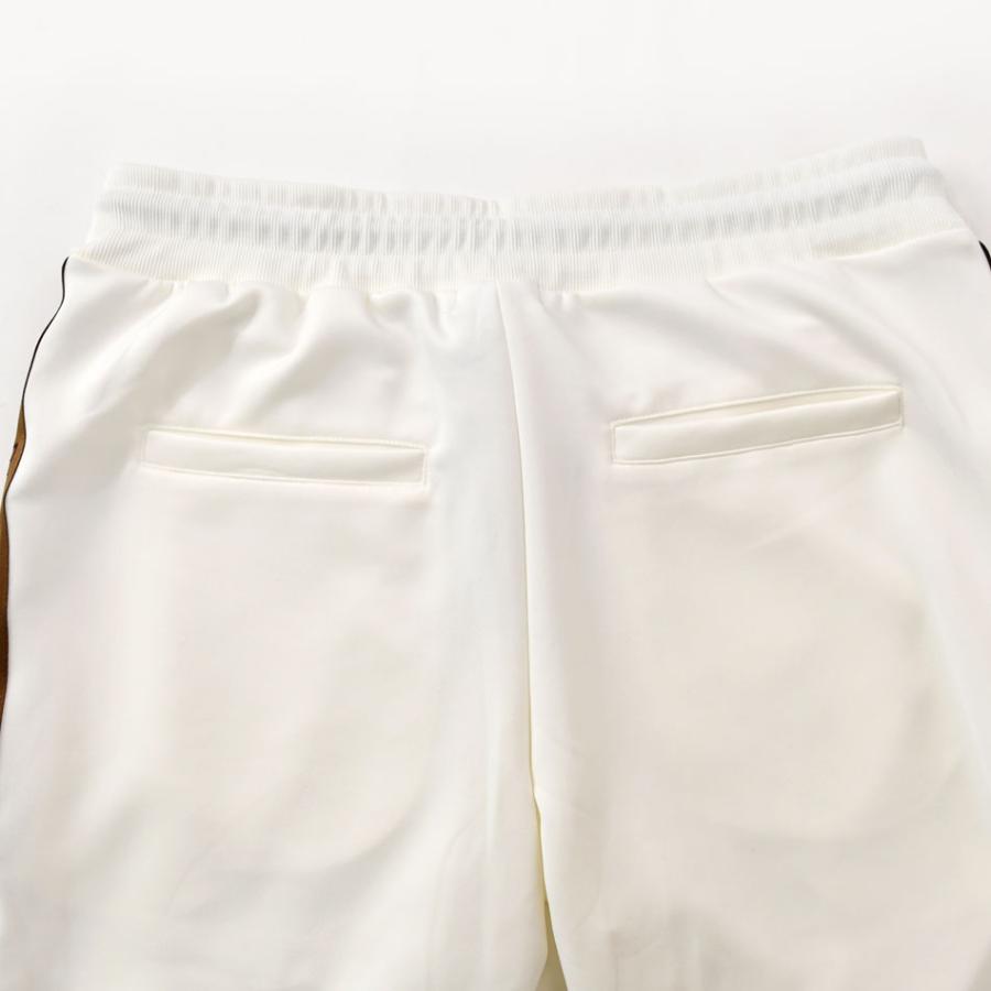 ハーフパンツ メンズ ショートパンツ 膝丈 膝上丈 サイドライン ビター系 オラオラ系 サーフ系 刺繍 白 黒 ホワイト ブラック M L XL | EVOLUTION | 13