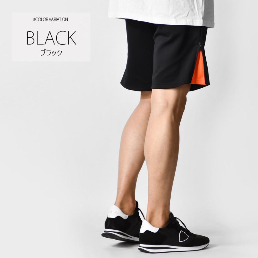 ショートパンツ メンズ ハーフパンツ ストリート スポーツ サーフ ビター トレーニングウエア ネオンカラー 細身 蛍光 イエロー グレー ブラック 黒 M L XL | EVOLUTION | 09