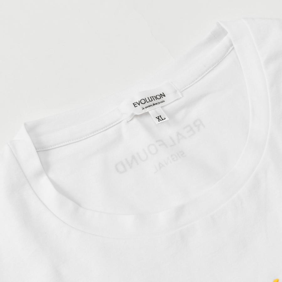 Tシャツ メンズ 半袖Tシャツ 半袖 カットソー クルーネック 刺繍 ロゴ モード系 サーフ系 ビター系 タイト 細め ホワイト ブラック 白 黒 M L XL LL 2L | EVOLUTION | 10