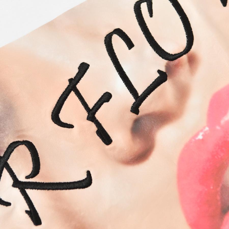 Tシャツ メンズ 半袖Tシャツ 半袖 カットソー クルーネック 丸首 刺繍 プリント ロゴ 唇プリント サーフ系 モード系 ビター系 ホワイト ブラック 白 黒 M L XL | EVOLUTION | 11