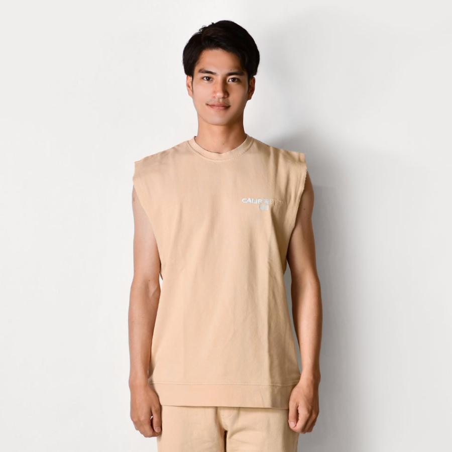 タンクトップ メンズ ノースリーブ セットアップ(別売) ストリート サーフ ビター 韓国ファッション ジムウエア 白 黒 ホワイト ベージュ ブラック M L XL LL 2L | EVOLUTION | 11