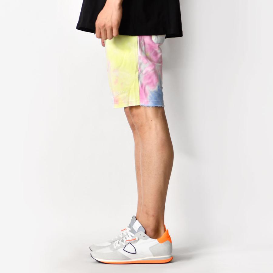 ハーフパンツ メンズ ショートパンツ ハーパン タイダイ染め 膝丈 膝上丈 ストリート サーフ ビター 韓国ファッション ピンク イエロー ネイビー M L XL LL 2L | EVOLUTION | 13