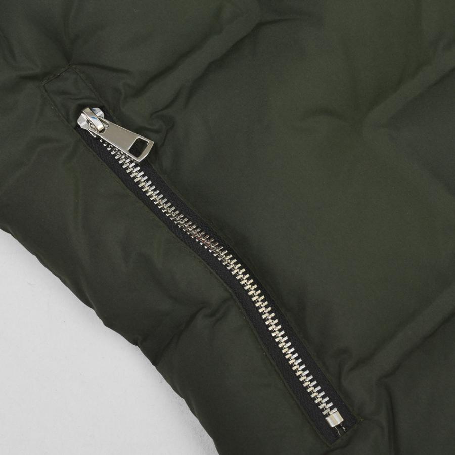 ダウンベスト メンズ 中綿 シームレス 撥水加工 フード取り外し可 無地 モード アウトドア サーフ 暖かい 軽い ホワイト カーキ ブラック 白 黒 M L XL 23504 | EVOLUTION | 17