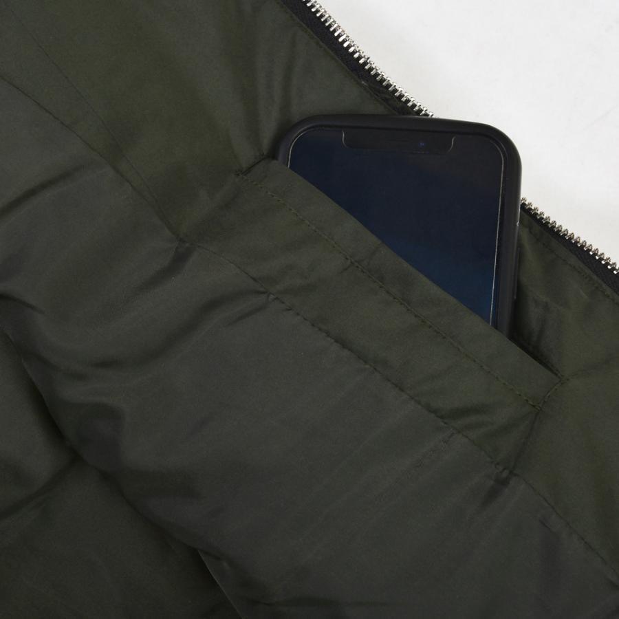 ダウンベスト メンズ 中綿 シームレス 撥水加工 フード取り外し可 無地 モード アウトドア サーフ 暖かい 軽い ホワイト カーキ ブラック 白 黒 M L XL 23504 | EVOLUTION | 18