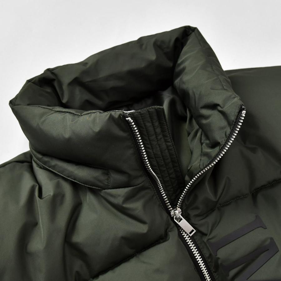 中綿ジャケット ダウンジャケット メンズ 厚盛ロゴ フード取り外し可 撥水加工 FELLEX中綿 春秋冬 サーフ系 ビター系 アウトドア系 黒 カーキ ブラック M L XL | EVOLUTION | 14