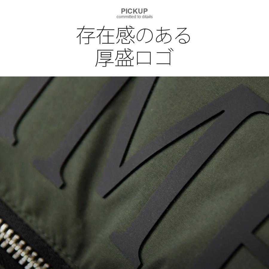 中綿ジャケット ダウンジャケット メンズ 厚盛ロゴ フード取り外し可 撥水加工 FELLEX中綿 春秋冬 サーフ系 ビター系 アウトドア系 黒 カーキ ブラック M L XL | EVOLUTION | 05