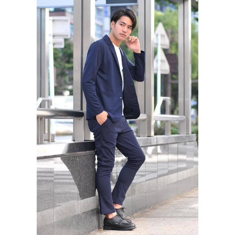 パンツ メンズ テーパード スウェットパンツ イージーパンツ セットアップ(別売) 大きいサイズ 春夏秋冬 紺 黒 グレー ネイビー ブラック M L XL LL 2L 3L 4L | EVOLUTION | 12