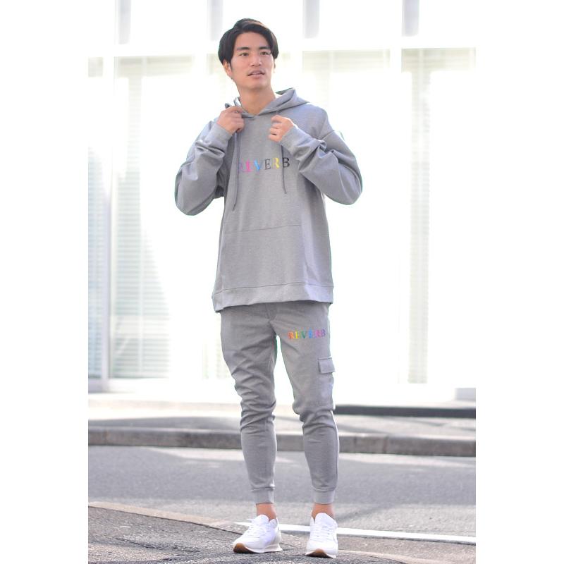 ジョガーパンツ メンズ スウェットパンツ ロゴ プリント ポンチ 細め ミリタリー サーフ ビター ストリート オラオラ系 お兄系 黒 グレー ブラック M L XL | EVOLUTION | 05