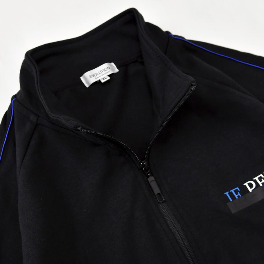 トラックジャケット メンズ ジャージ ロゴ ストリート サーフ ビター モード オラオラ 部屋着 春秋冬 ラグランスリーブ 白 黒 ホワイト ブラック M L XL | EVOLUTION | 10