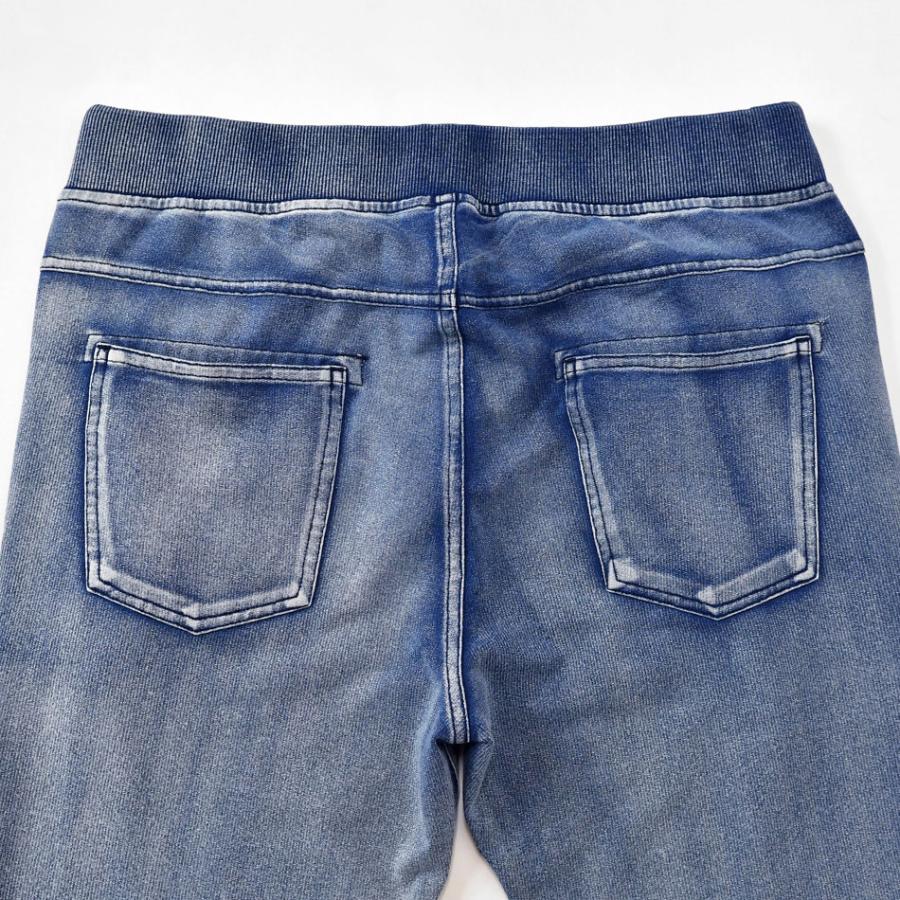 ジョガーパンツ メンズ スウェット インディゴ染め ユーズド加工 アメカジ サーフ ビター 青 紺 ブルー インディゴ S M L XL LL 2L XXL 3L LLL | EVOLUTION | 13