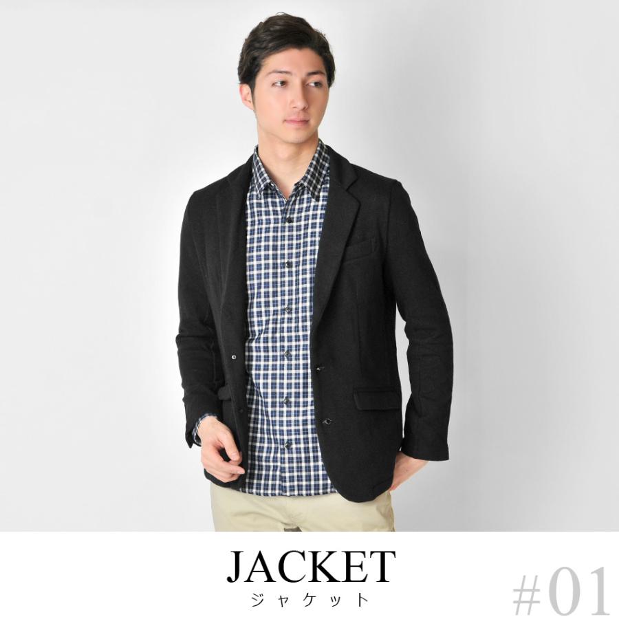 福袋 2023 ジャケット福袋 メンズ 秋冬ジャケット ブラック ニットジャケット MEN'S JOKER掲載 5点福袋 13134 | EVOLUTION | 02