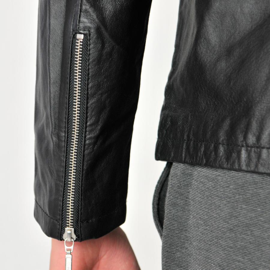 レザージャケット メンズ 本革 キャメル ブルー 青 ブラック 黒 M L XL 2L L ライダース シングル 革ジャン リアルレザー 春 秋 Sacro サークロ hk 13567 | sacro | 15