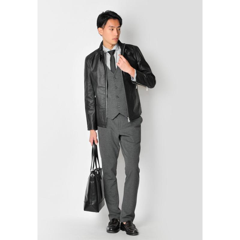 レザージャケット メンズ 本革 キャメル ブルー 青 ブラック 黒 M L XL 2L L ライダース シングル 革ジャン リアルレザー 春 秋 Sacro サークロ hk 13567 | sacro | 10