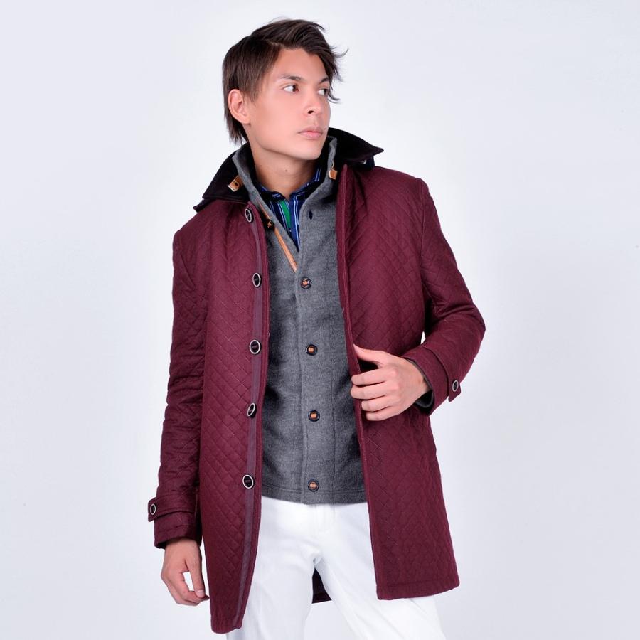 キルティング コート メンズ 秋 冬 グレー ワイン M L Xl 2l Ll 中綿 Sacro サークロ Hk エイチケー メンズジャケット バッグ 鞄 のhk 通販 Yahoo ショッピング