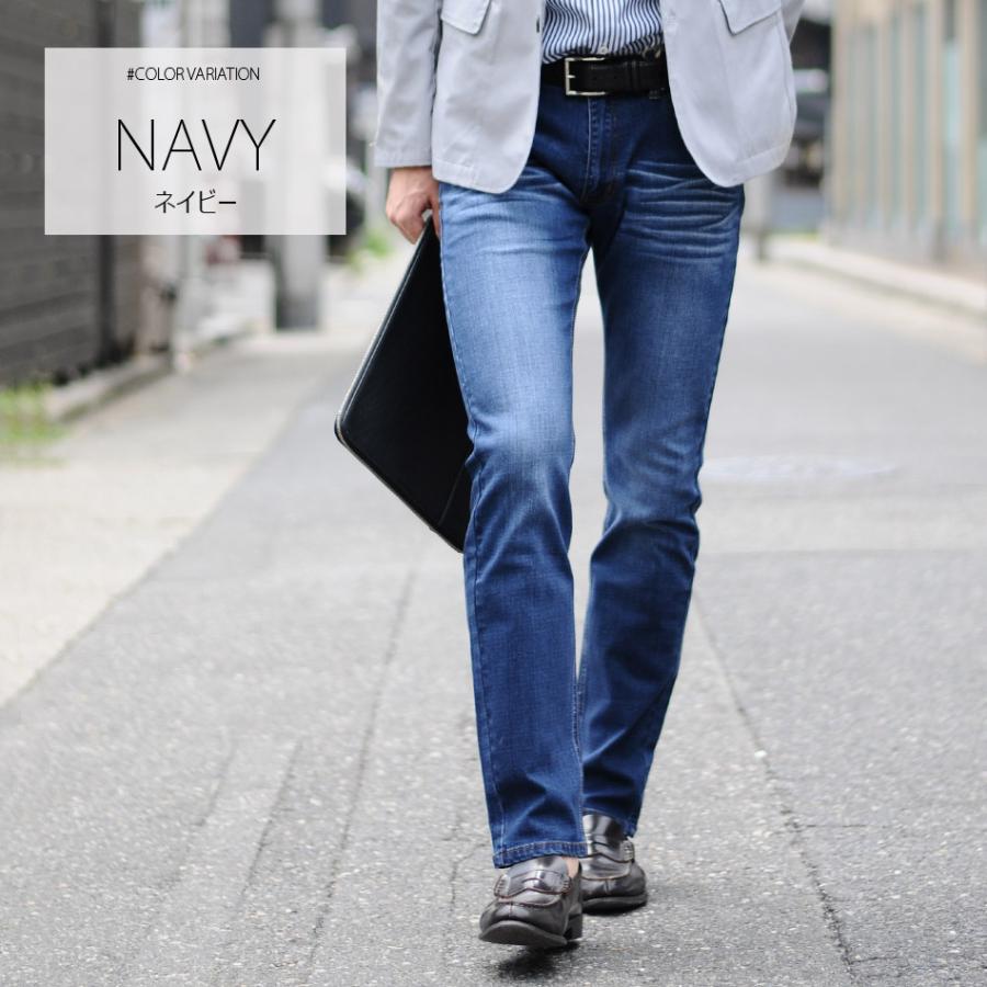 ジーンズ メンズ テーパード M L XL 2L 3L 30 31 32 33 青 黒 ブルー ブラック ストレッチ ユーズド ウォッシュ スリム 春夏秋冬 Sacro エイチケー 16126 | sacro | 04