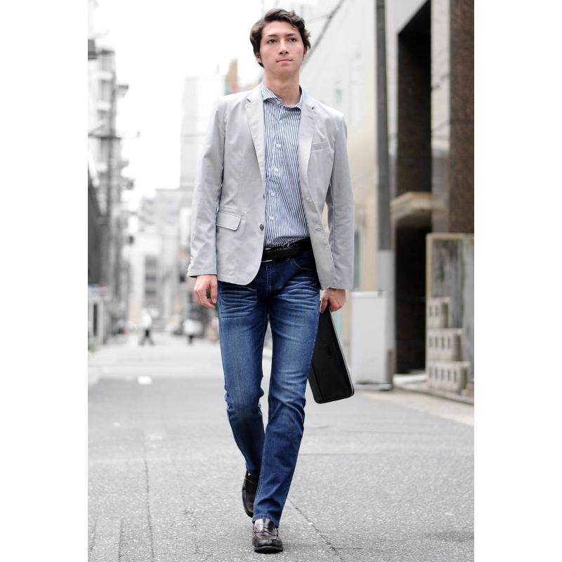 ジーンズ メンズ テーパード M L XL 2L 3L 30 31 32 33 青 黒 ブルー ブラック ストレッチ ユーズド ウォッシュ スリム 春夏秋冬 Sacro エイチケー 16126 | sacro | 05