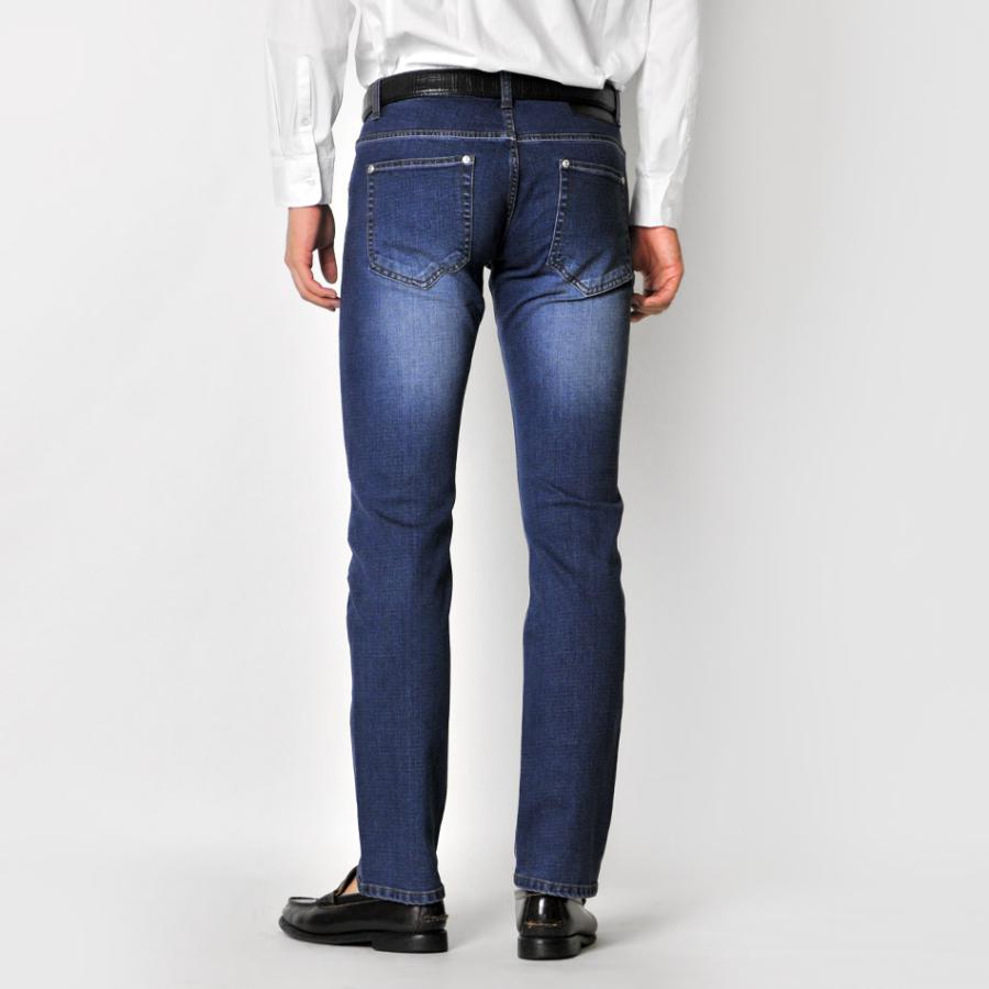 ジーンズ メンズ テーパード M L XL 2L 3L 30 31 32 33 青 黒 ブルー ブラック ストレッチ ユーズド ウォッシュ スリム 春夏秋冬 Sacro エイチケー 16126 | sacro | 10