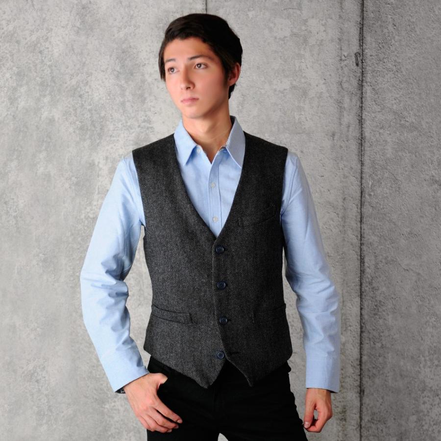 ベスト メンズ ビジネス ツイード ネイビー 紺 グレー L Xl 2l Ll ジレ 春 秋 冬 ヘリンボーン カジュアル ドレッシー キレイめ Sacro サークロ Hk 165 165 メンズジャケット バッグ 鞄 のhk 通販 Yahoo ショッピング