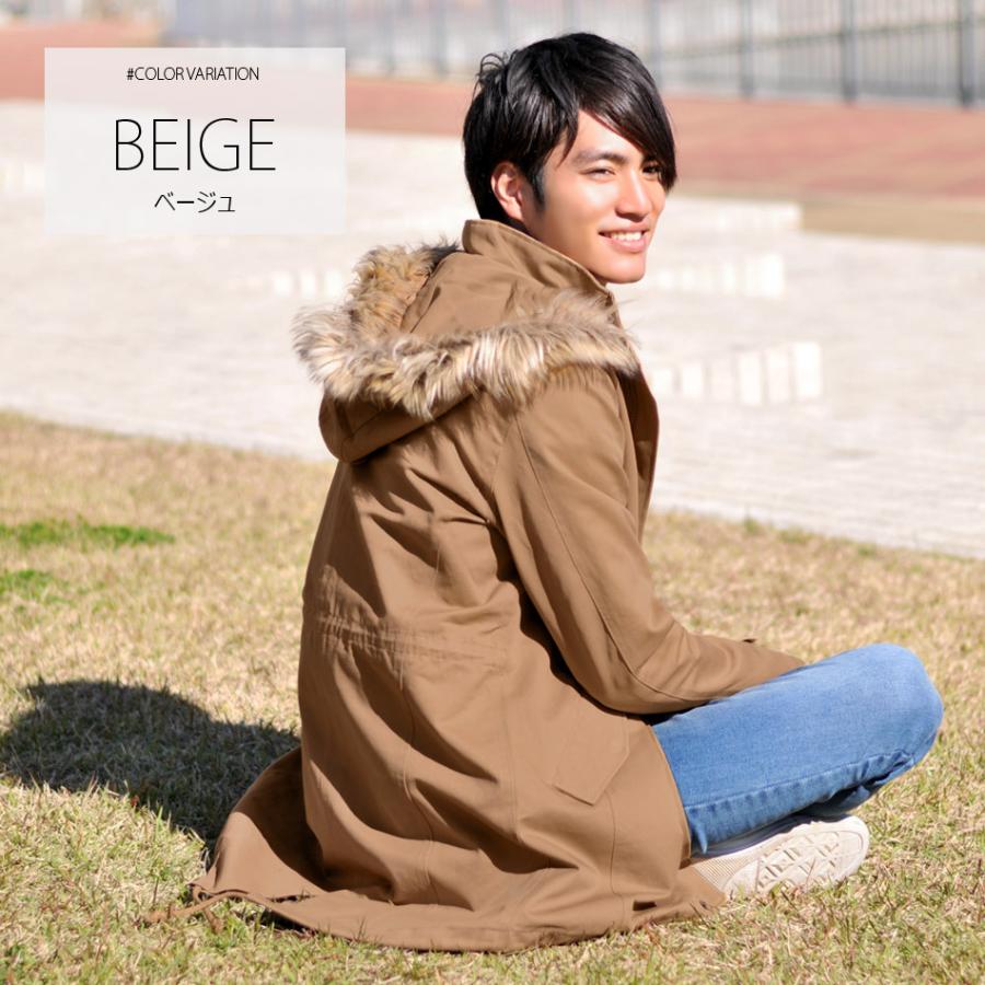 Evolution ファー付モッズコート スプリングコート メンズ 秋冬 ホワイト ベージュ カーキ ブラック M L 2l 3l 大きいサイズも メンズジャケット バッグ 鞄 のhk 通販 Yahoo ショッピング