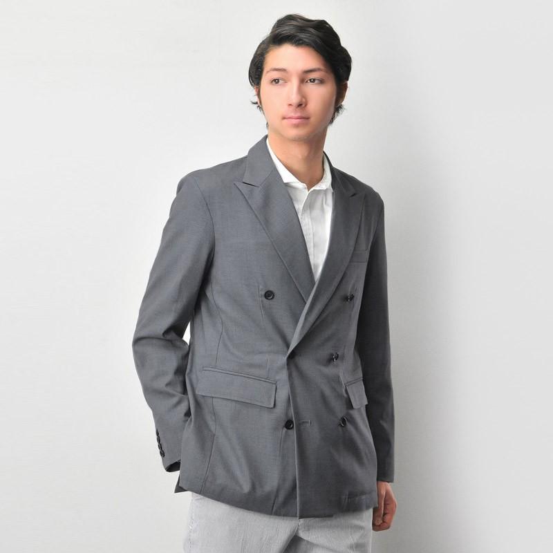 サークロ Sacro ダブル メンズ テーラードジャケット 背抜き グレー M L 2L 3L 大きいサイズ 17107 | sacro | 07