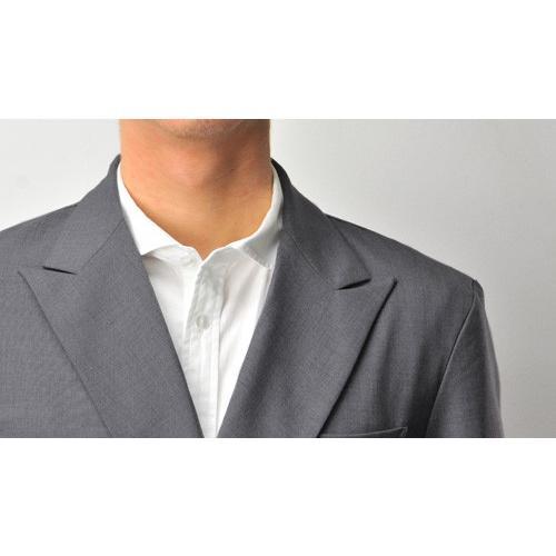 sacro（サークロ） ダブル メンズ テーラードジャケット 背抜き グレー