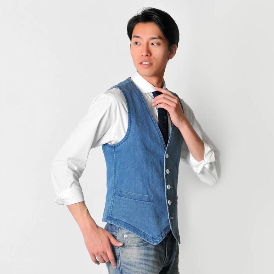 ベスト メンズ ビジネス デニム ブルー 青 ネイビー 紺 B体 大きいサイズ ジレ 春 夏 秋 冬 ストレッチ カジュアル キレイめ Sacro サークロ Hk b メンズジャケット バッグ 鞄 のhk 通販 Yahoo ショッピング