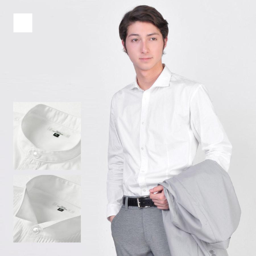 ドレスシャツ ビジネスシャツ 大きいサイズ ワイドカラー バンドカラー ウィングカラー 綿100 17112 17113 17114 | sacro