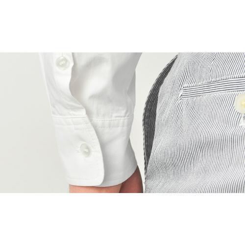 ドレスシャツ ビジネスシャツ 大きいサイズ ワイドカラー バンドカラー ウィングカラー 綿100 17112 17113 17114 | sacro | 14