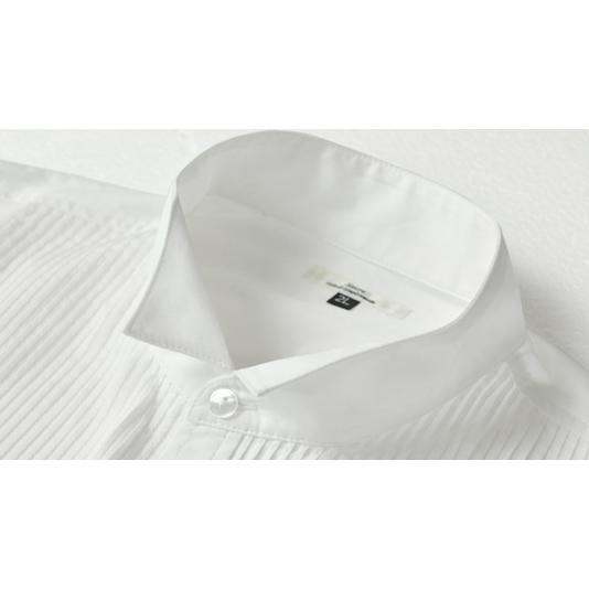 ドレスシャツ ビジネスシャツ 大きいサイズ ワイドカラー バンドカラー ウィングカラー 綿100 17112 17113 17114 | sacro | 17