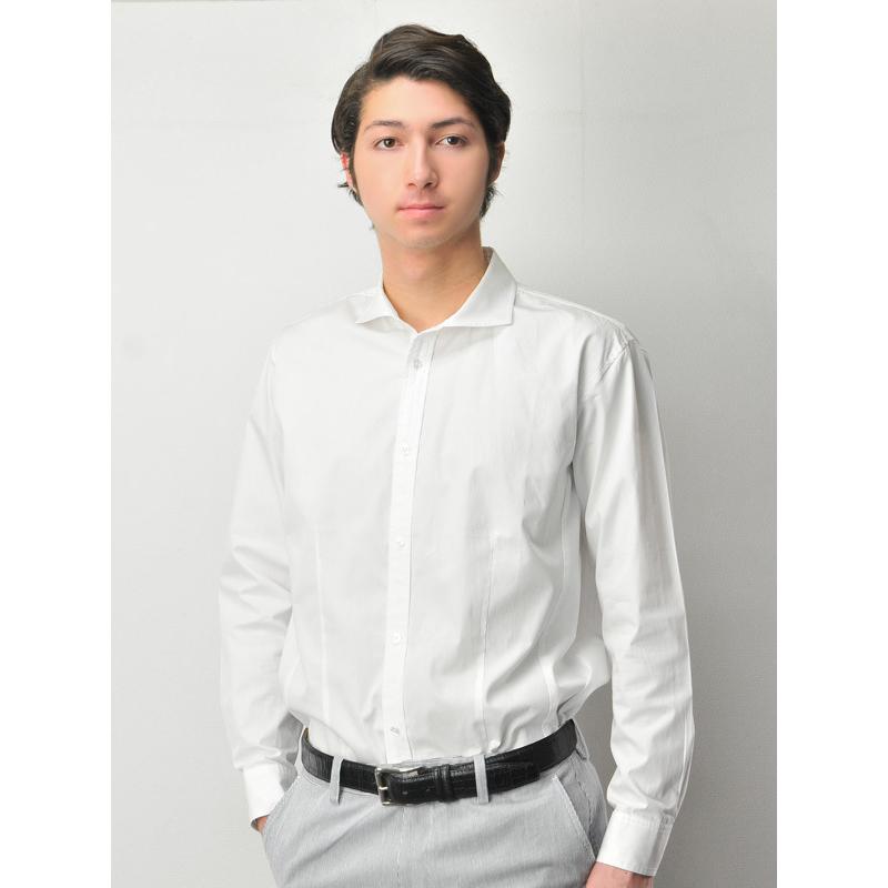 ドレスシャツ ビジネスシャツ 大きいサイズ ワイドカラー バンドカラー ウィングカラー 綿100 17112 17113 17114 | sacro | 10