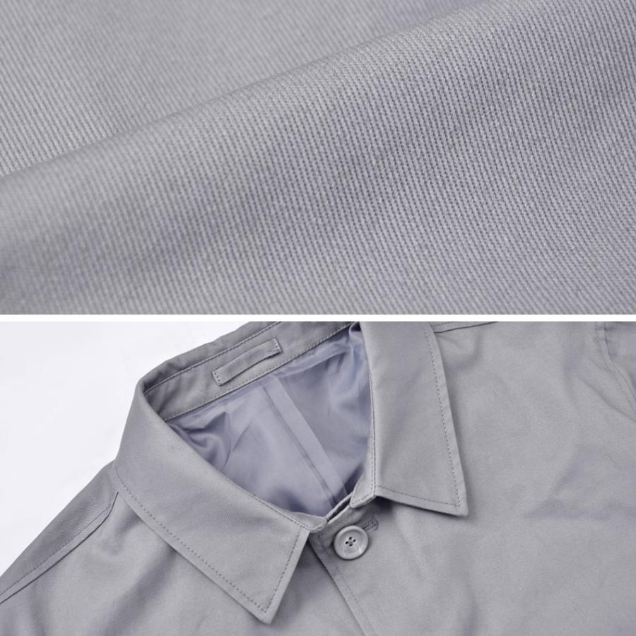 ステンカラーコート スプリングコート ロング メンズ ビジネスコート 大きいサイズ ビッグサイズ ベージュ グレー ネイビー ライトベージュ ブルー ブラック | EVOLUTION | 23