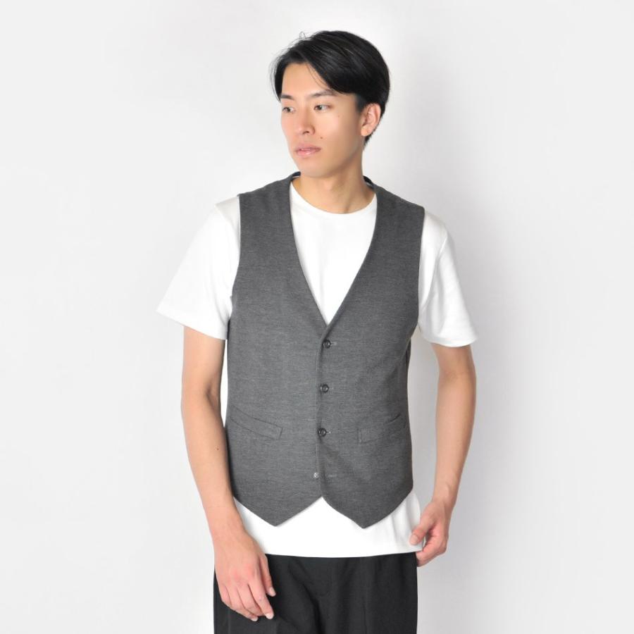 ベスト メンズ ビジネス ニット グレー B体 大きいサイズ ジレ 春 夏 秋 冬 ストレッチ カジュアル ドレッシー キレイめ Sacro サークロ Hk エイチケー b メンズジャケット バッグ 鞄 のhk 通販 Yahoo ショッピング
