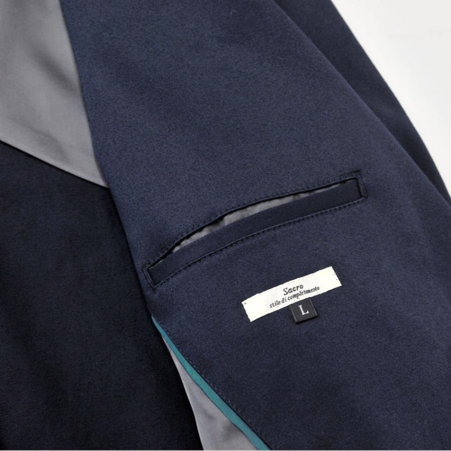 ジャケット メンズ 秋冬 秋 冬 春 ストレッチ カーキ ネイビー B体 大きいサイズ カジュアル ビジネス Sacro サークロ hk エイチケー 17543 | sacro | 12