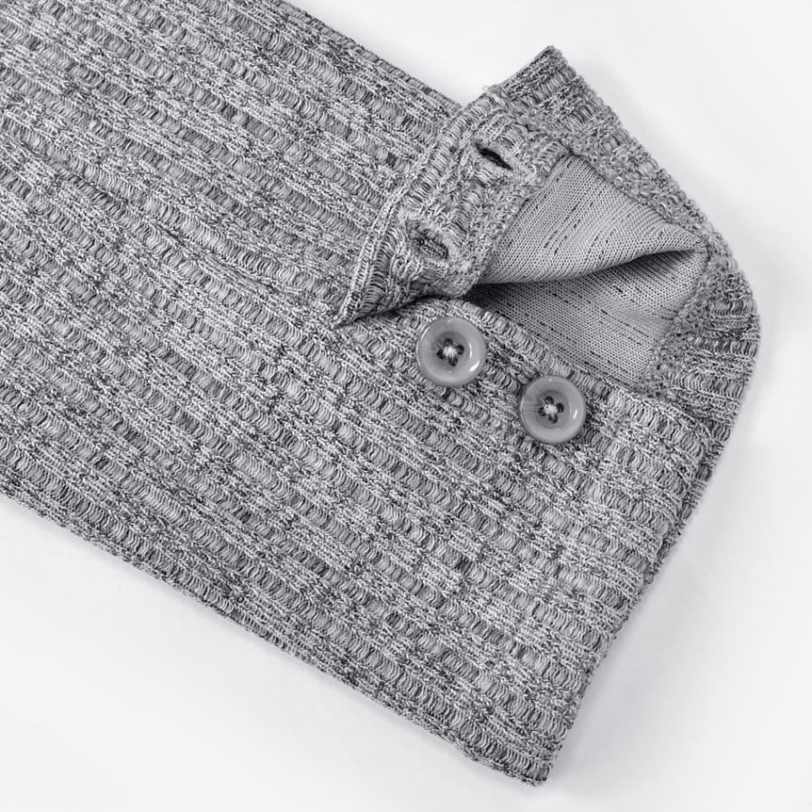 ジャケット メンズ ニット ニット テーラード 春秋冬 ストライプ ストレッチ カジュアル 綺麗め モード系 ライトグレー ダークグリーン チャコール M L XL | EVOLUTION | 15