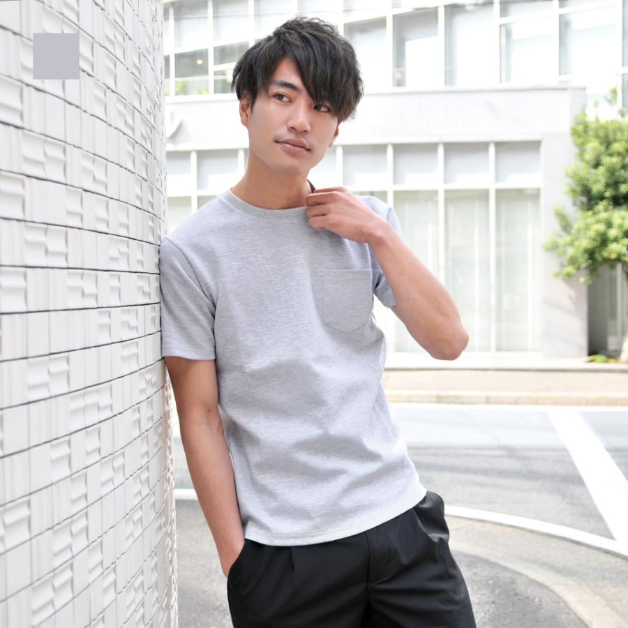 Tシャツ メンズ 半袖 無地 白 紺 M L Xl 3l 大きいサイズ ポケット クルーネック ホワイト ネイビー カットソー Sacro サークロ メンズジャケット バッグ 鞄 のhk 通販 Yahoo ショッピング